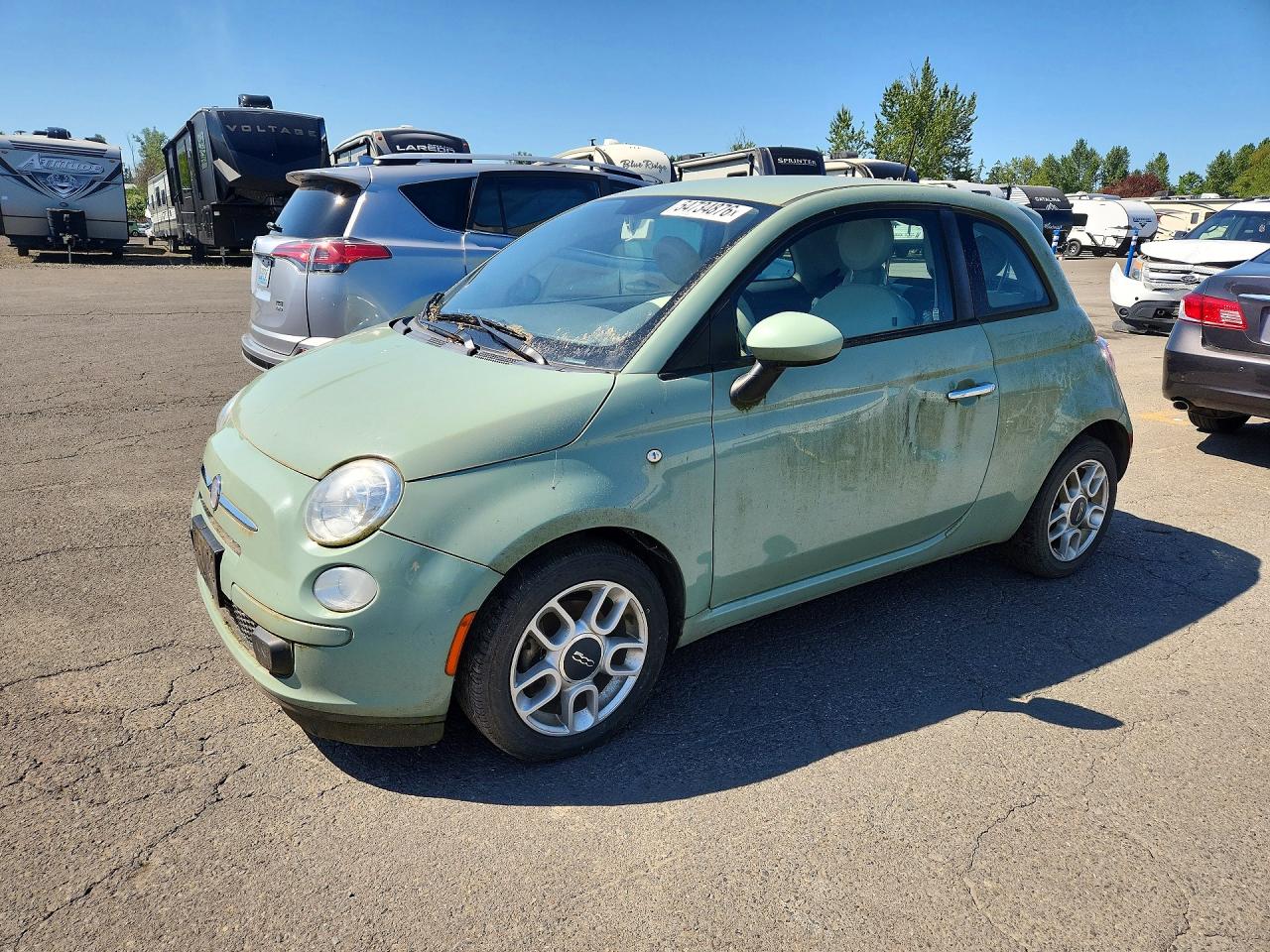 2013 FIAT 500 Pop, VIN 3C3CFFAR9DT512977 — Minor dents and scratches