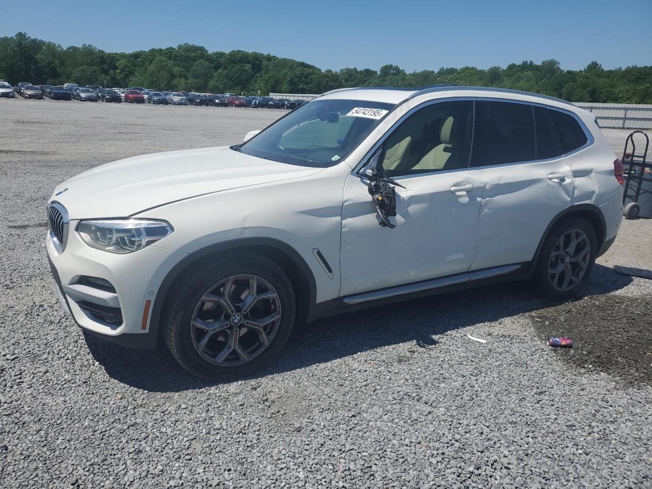 2021 BMW X3 xDrive30i, VIN 5UXTY5C07M9H69645 — All over