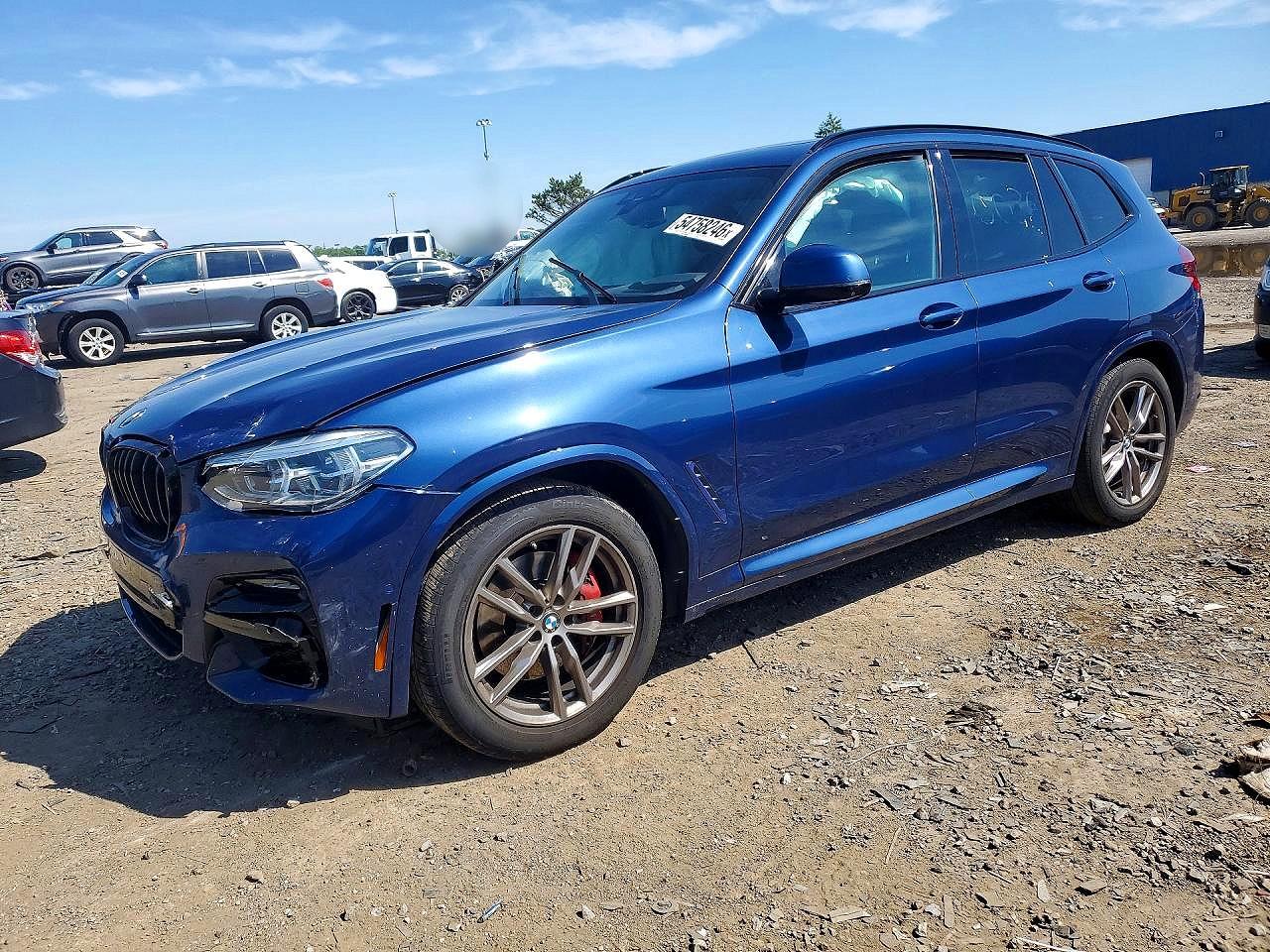 2021 BMW X3 M40i, VIN 5UXTY9C06M9F80038 — Front end