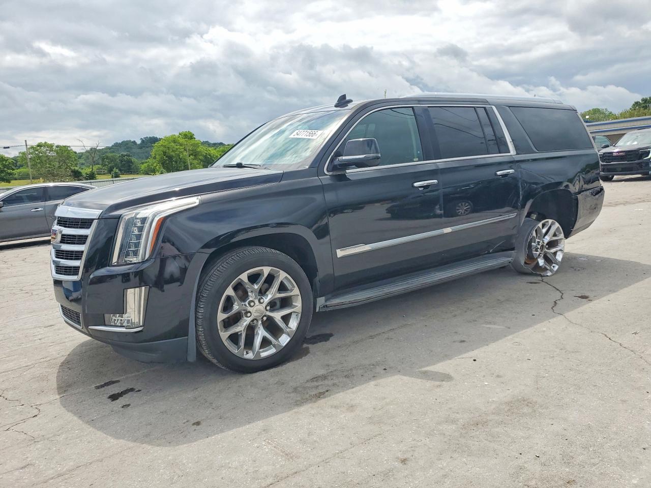 2015 Cadillac Escalade ESV Luxury, VIN 1GYS4SKJ0FR619808 — Rear end