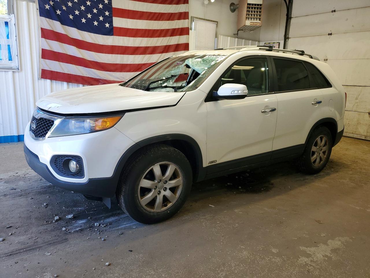 2012 Kia Sorento LX, VIN 5XYKTDA66CG259553 — Крыша