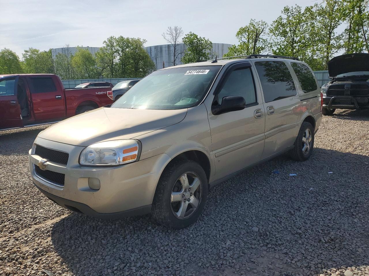 2007 Chevrolet Uplander 2LT, VIN 1GNDV33187D164518 — Rear end