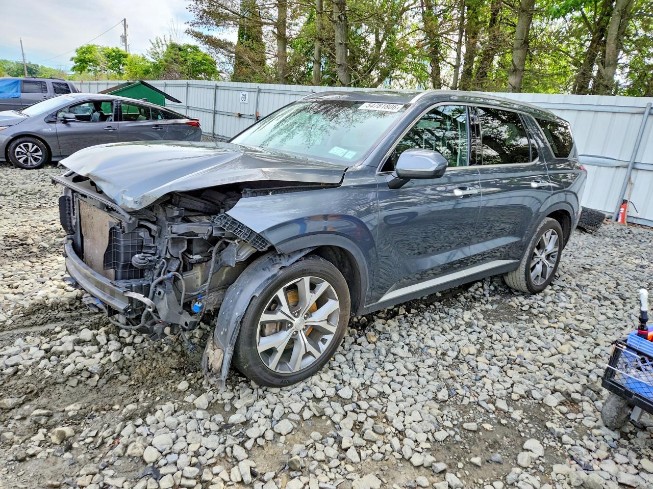 2021 Hyundai Palisade SEL, VIN KM8R3DHE5MU324447 — Front end