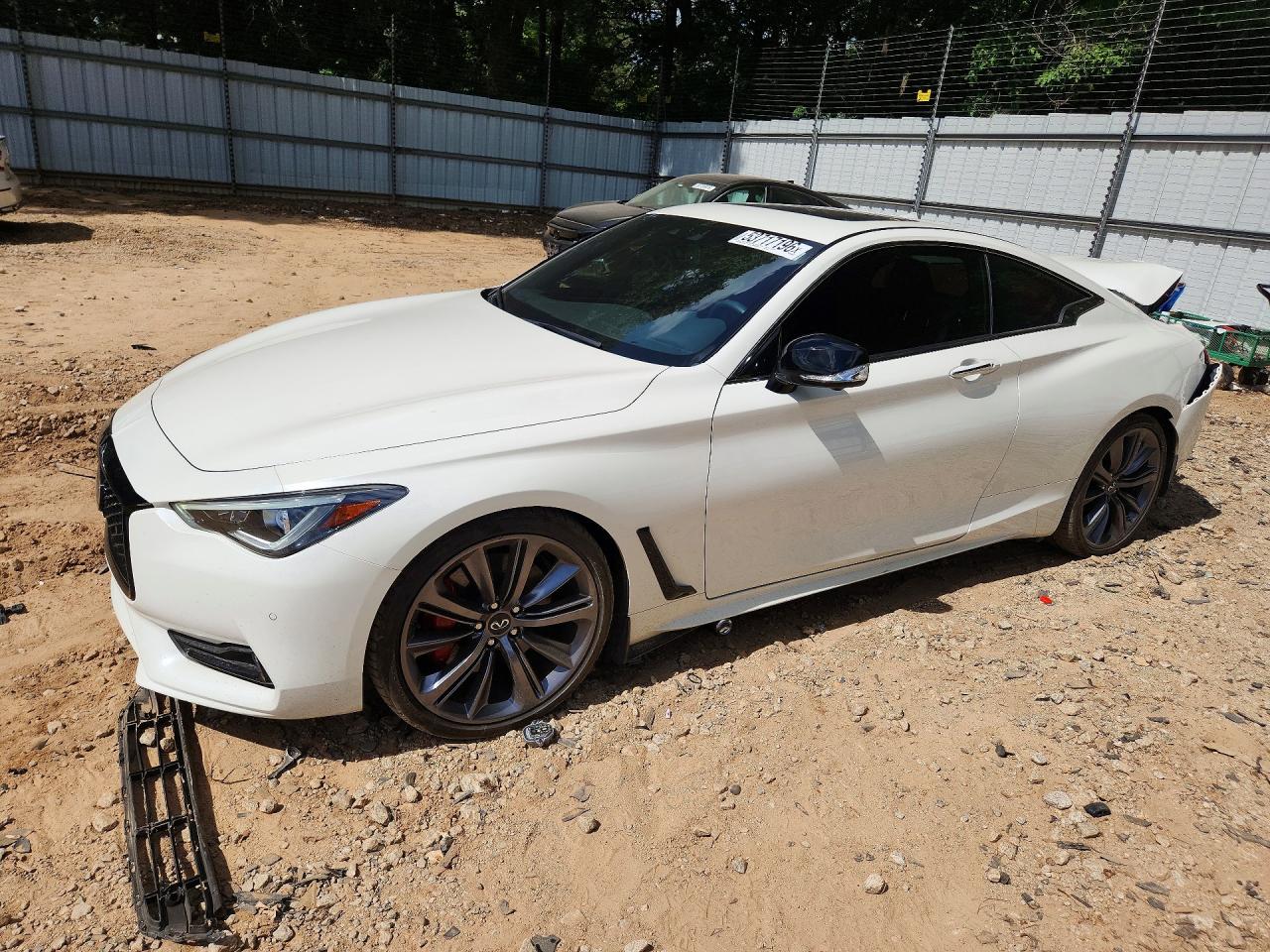 2022 Infiniti Q60 Red Sport 400, VIN JN1FV7LK8NM660579 — Rear end