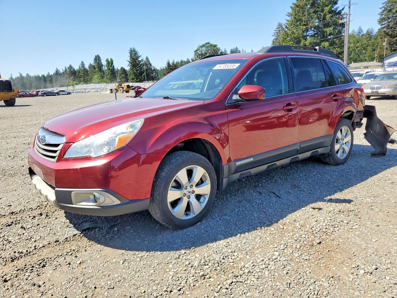 2012 Subaru Outback Limited, VIN 4S4BRDKC9C2247468 — Rear end