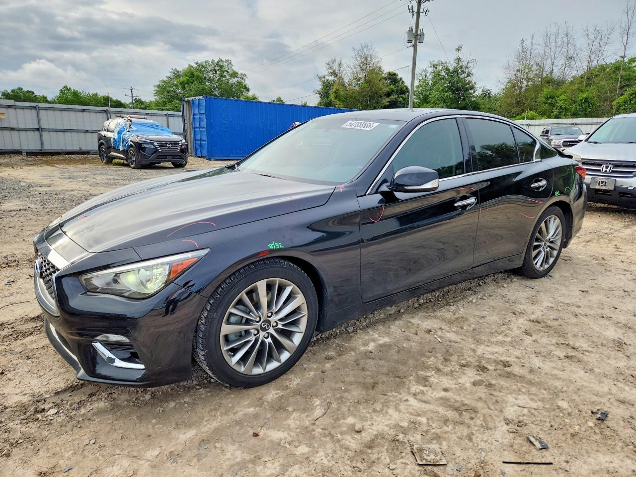 2020 Infiniti Q50 Luxe, VIN JN1EV7AP5LM201243 — Rear end