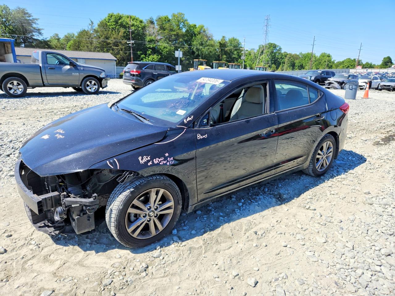 2018 Hyundai Elantra SEL, VIN 5NPD84LF6JH222676 — Front end