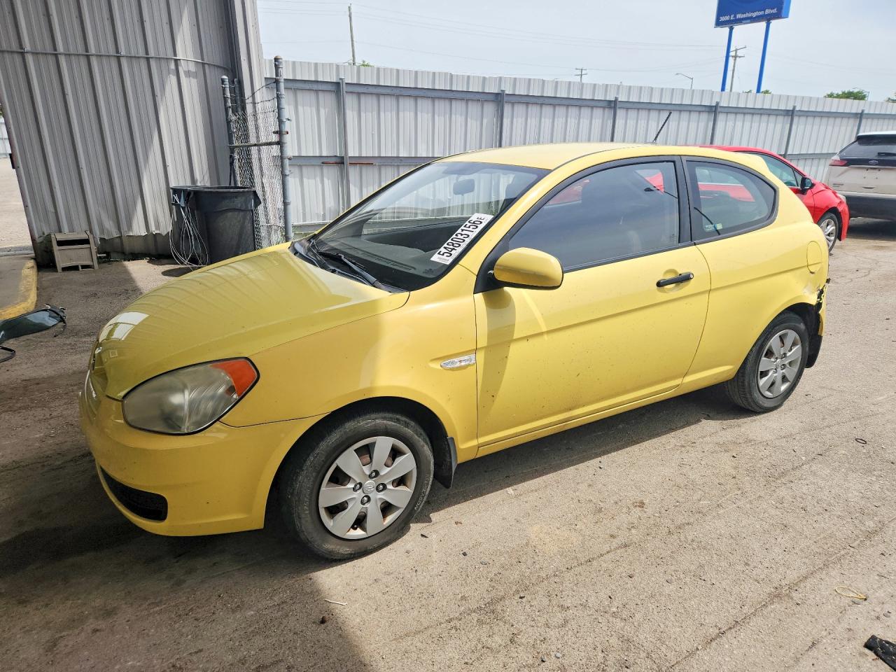 2010 Hyundai Accent GS, VIN KMHCM3ACXAU162574 — Rear end