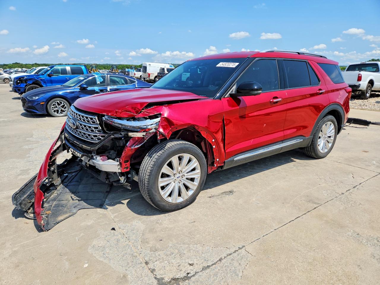 2022 Ford Explorer Limited, VIN 1FMSK7FHXNGB61636 — Front end