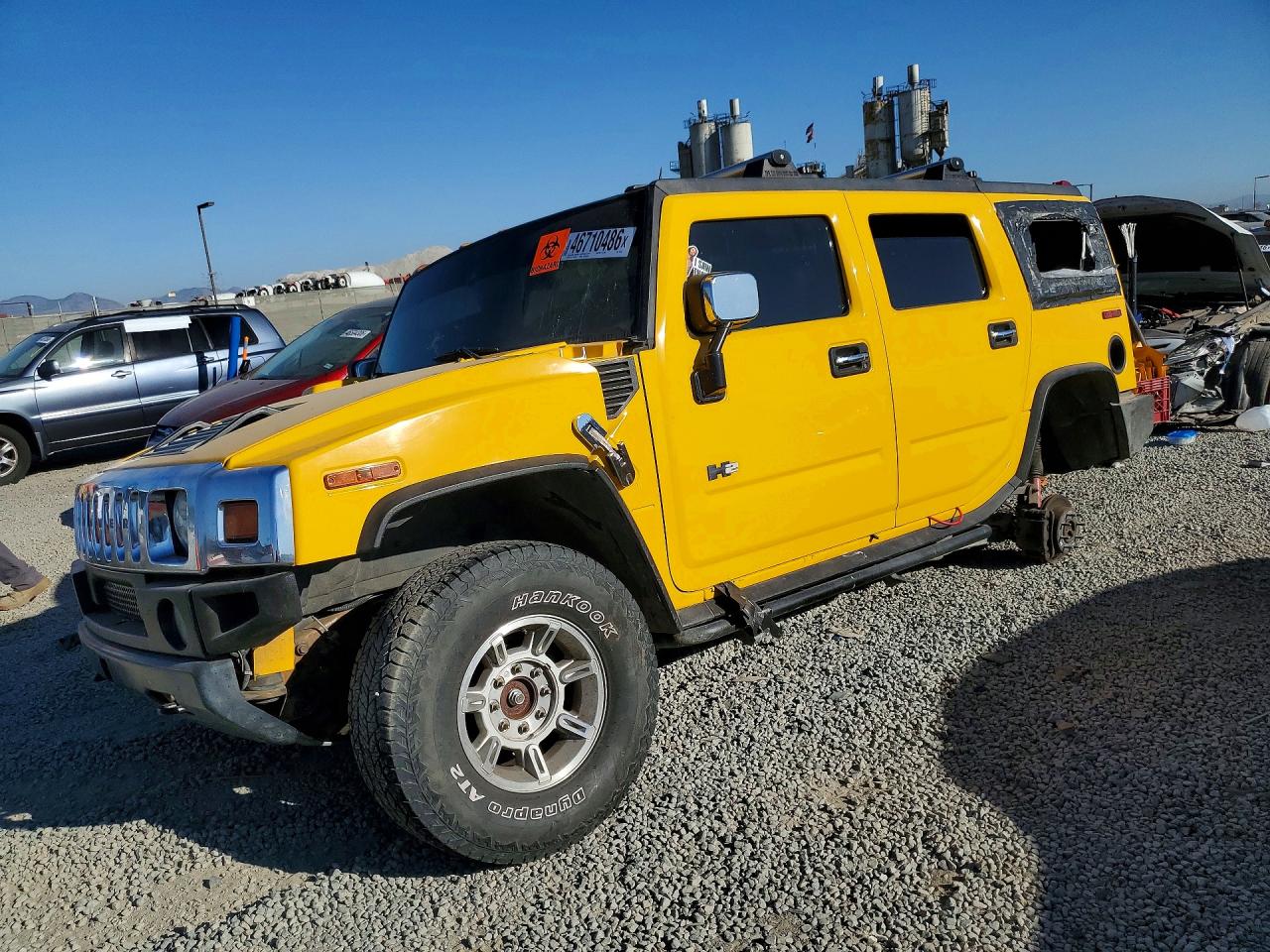 2003 Hummer H2, VIN 5GRGN23U13H113504 — Stripped