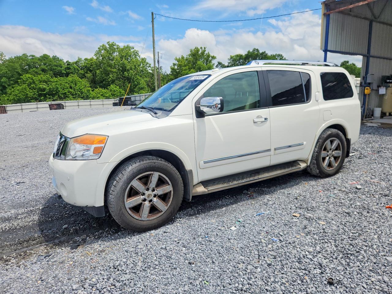 2011 Nissan Armada Platinum, VIN 5N1BA0NFXBN600500 — Front end