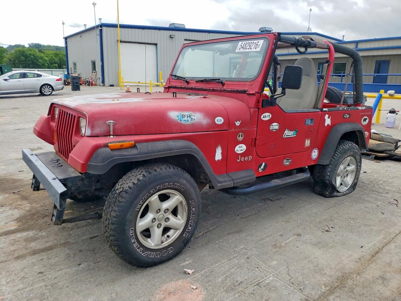 1992 Jeep Wrangler S, VIN 2J4FY19P2NJ506640 — Minor dents and scratches