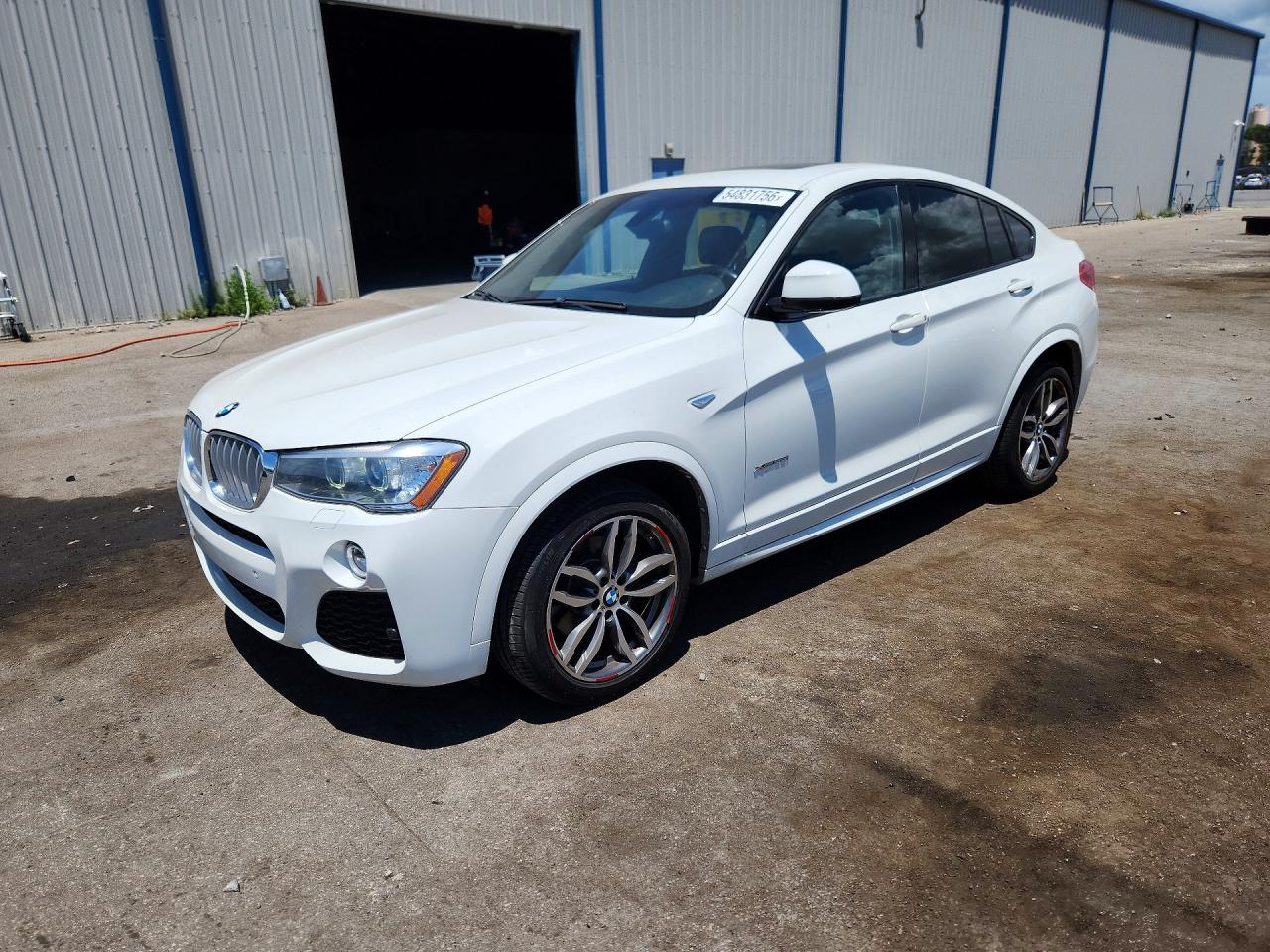 2016 BMW X4 xDrive28i, VIN 5UXXW3C5XG0R21589 — Engine fire