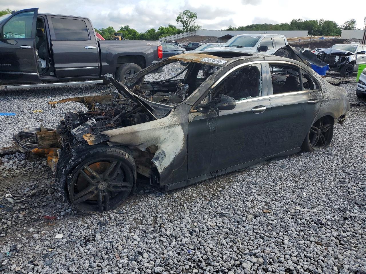 2018 Mercedes-Benz E 300, VIN WDDZF4JBXJA388076 — Burn