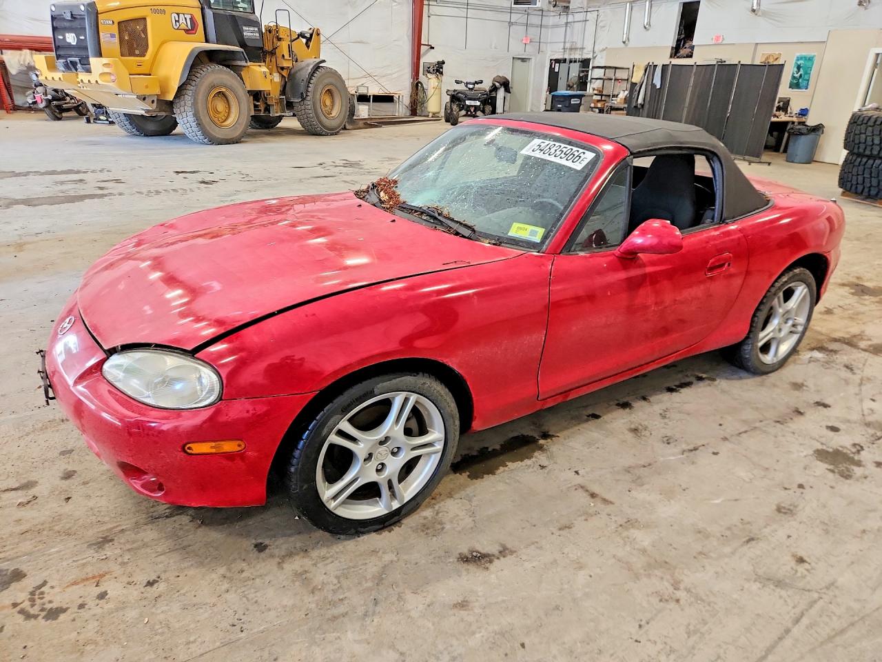 2004 Mazda MX-5 Miata LS, VIN JM1NB353X40407513 — Front end