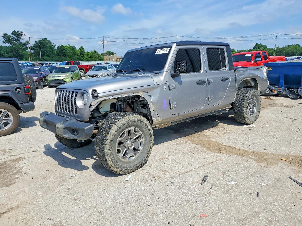 2020 Jeep Gladiator Sport S, VIN 1C6JJTAG2LL120472 — Rollover