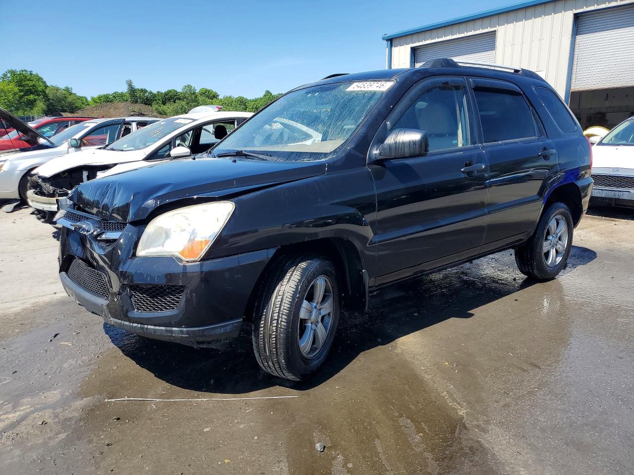 2010 Kia Sportage LX, VIN KNDKG3A46A7702484 — Front end