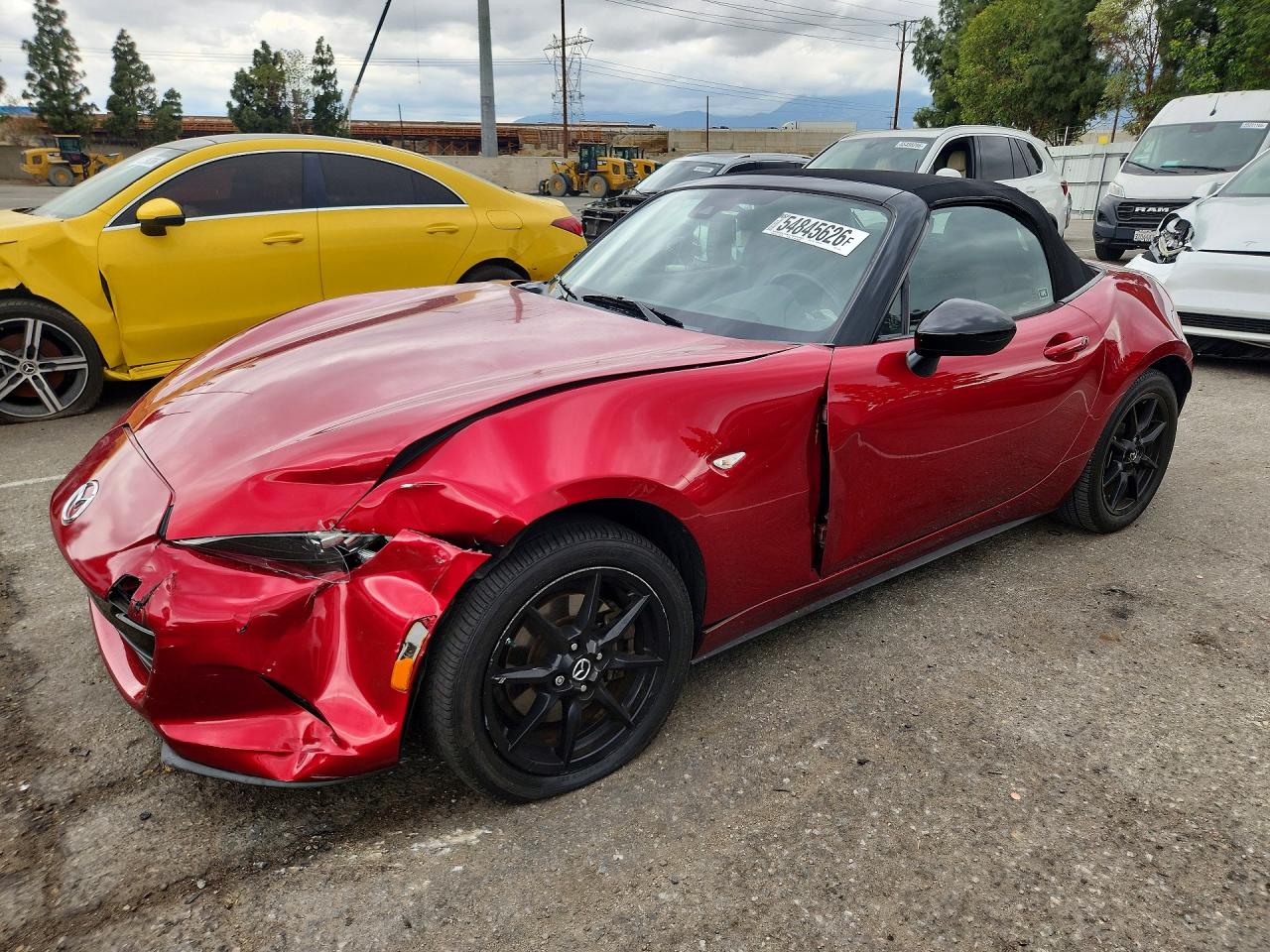 2020 Mazda MX-5 Miata Sport, VIN JM1NDAB78L0414335 — Front end