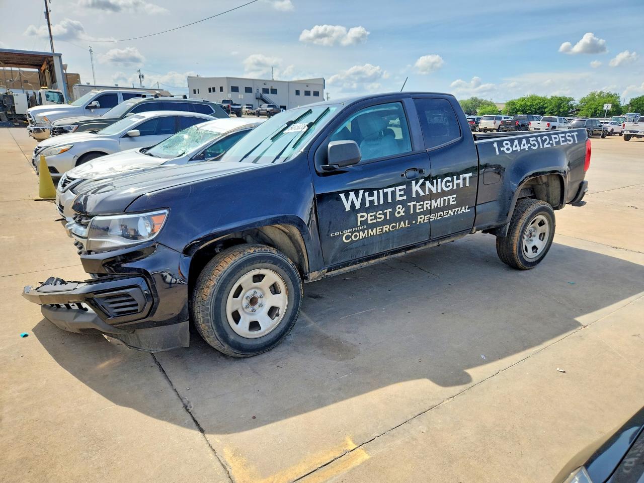 2022 Chevrolet Colorado 2WD Work Truck, VIN 1GCHSBEAXN1126233 — Frame damage