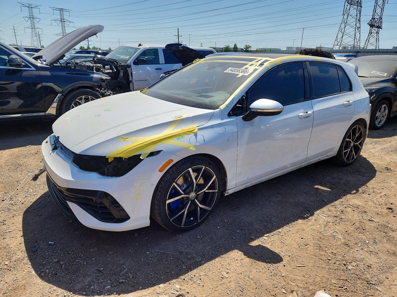 2022 Volkswagen Golf R, VIN WVWEB7CD4NW165450 — Hail