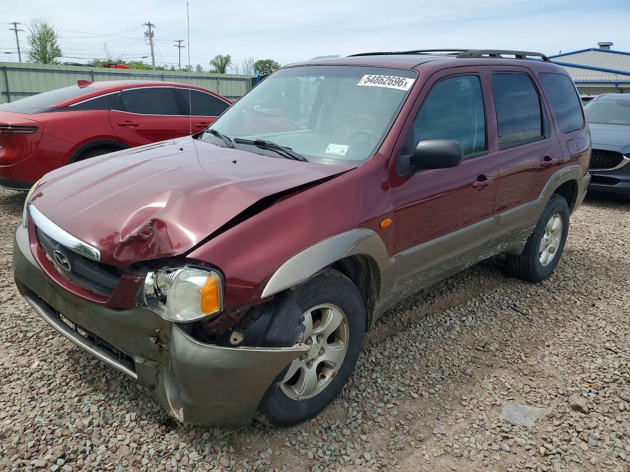 2004 Mazda Tribute ES, VIN 4F2CZ96194KM24780 — Front end