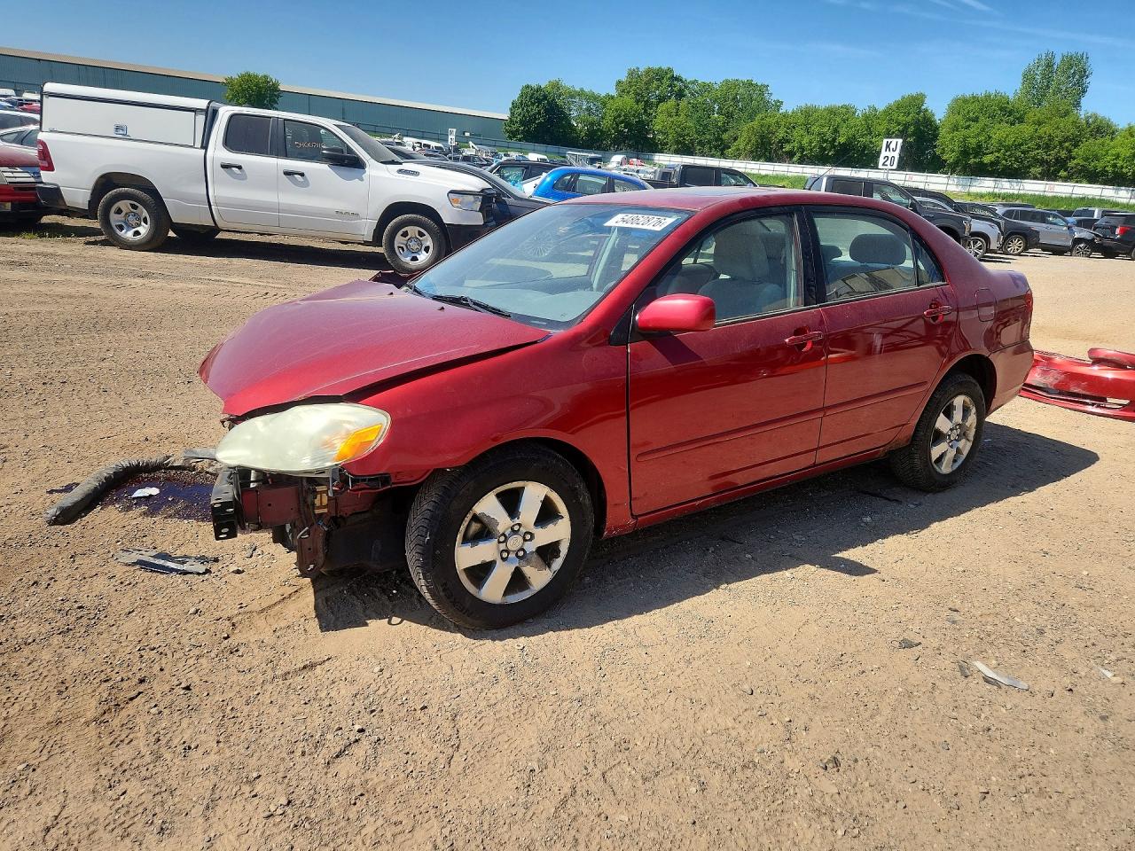2007 Toyota Corolla LE, VIN 1NXBR32E17Z876356 — Front end