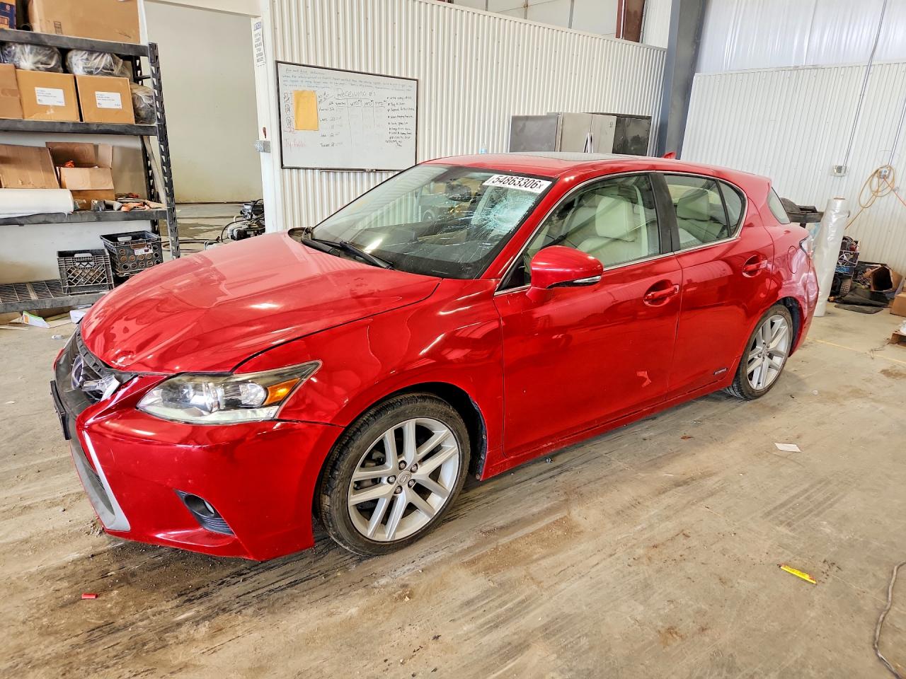 2014 Lexus CT 200h, VIN JTHKD5BH5E2178543 — Hail