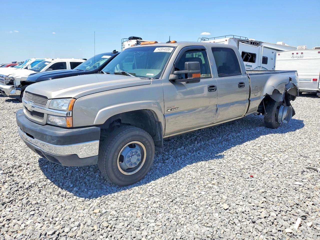 2003 Chevrolet Silverado 3500 LT, VIN 1GCJK33113F153752 — Side