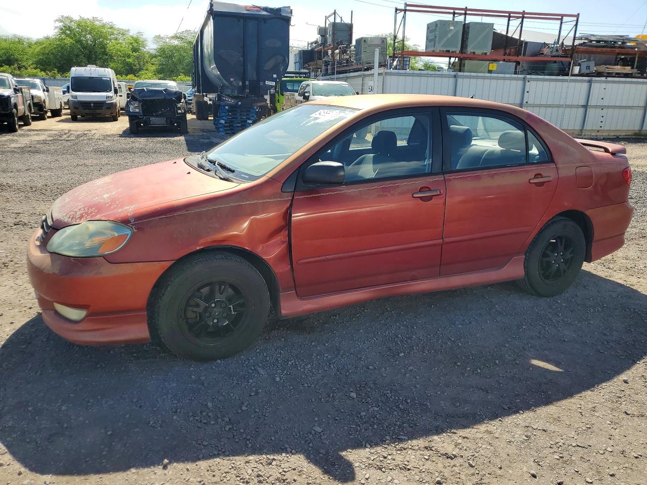 2003 Toyota Corolla S, VIN 1NXBR32E43Z131126 — Front end