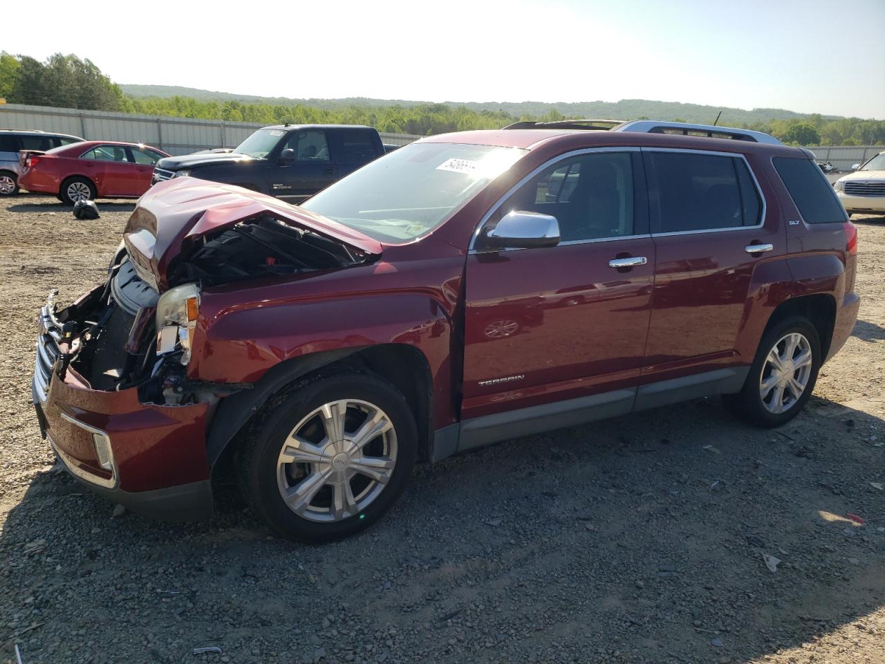 2016 GMC Terrain SLT, VIN 2GKFLUE36G6317086 — Front end