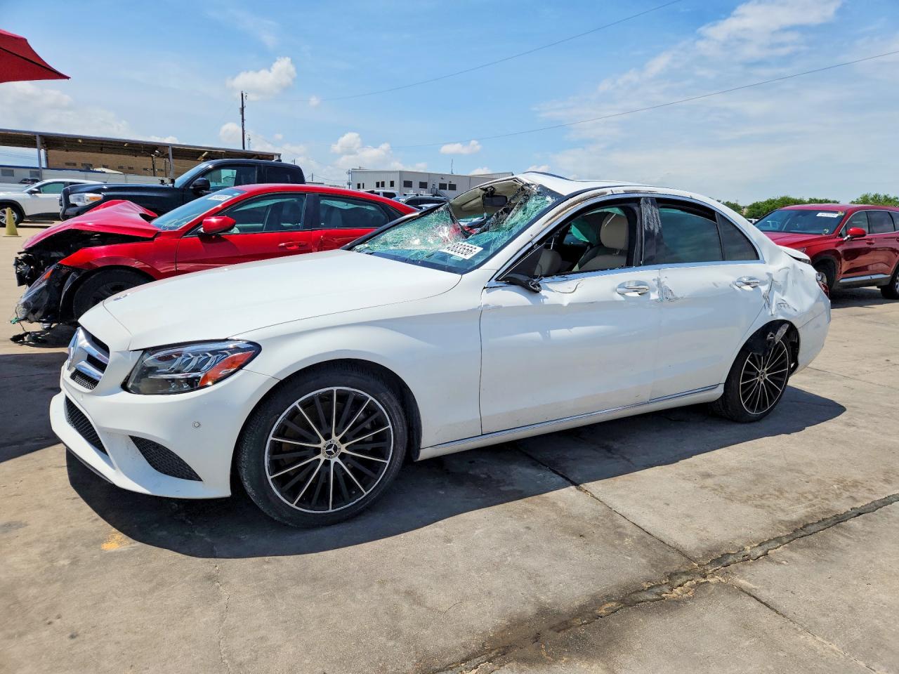 2021 Mercedes-Benz C 300, VIN W1KWF8DB4MR606721 — Rollover