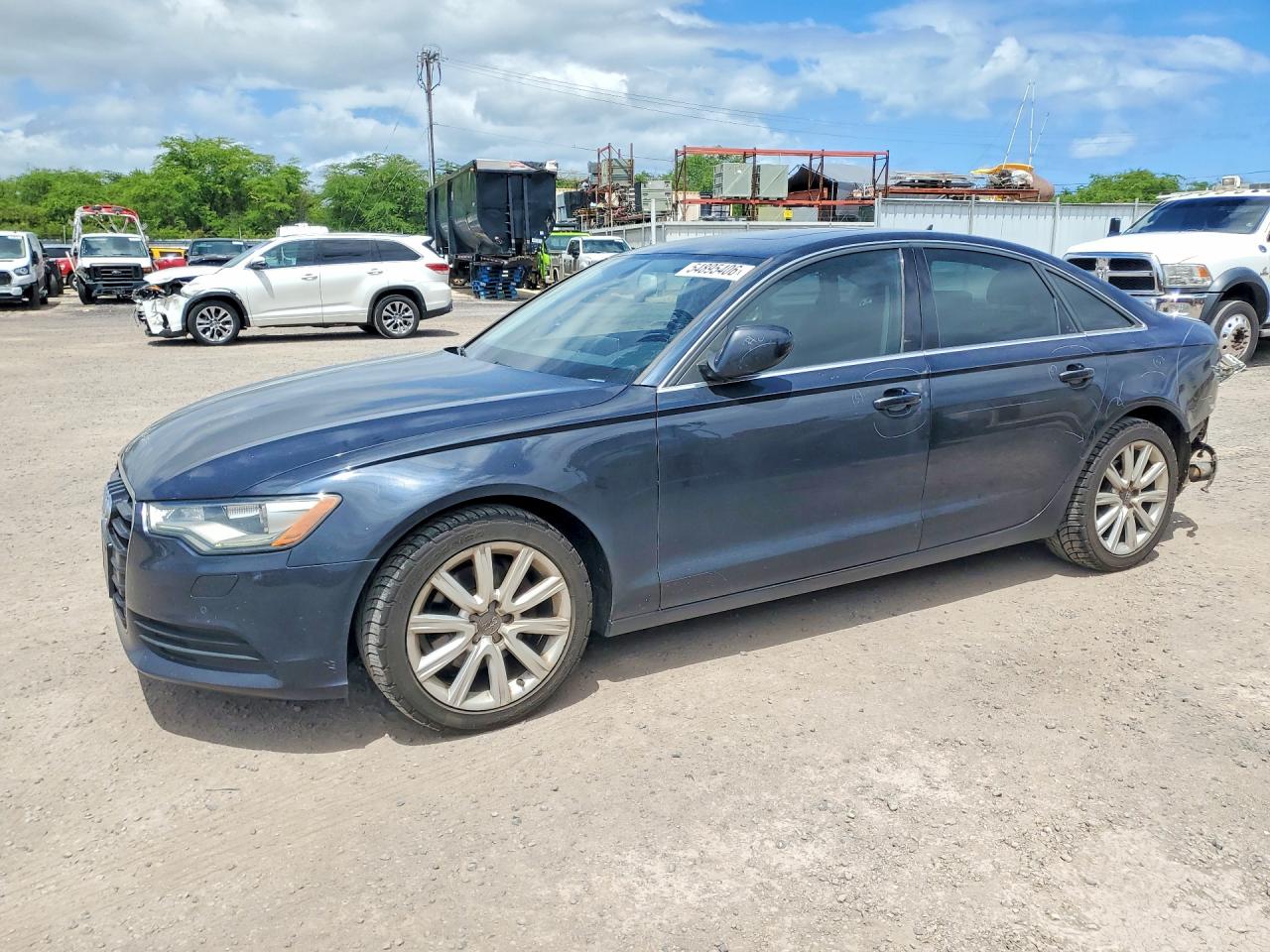 2013 Audi A6 Premium Plus, VIN WAUGFBFC6DN127643 — Зад