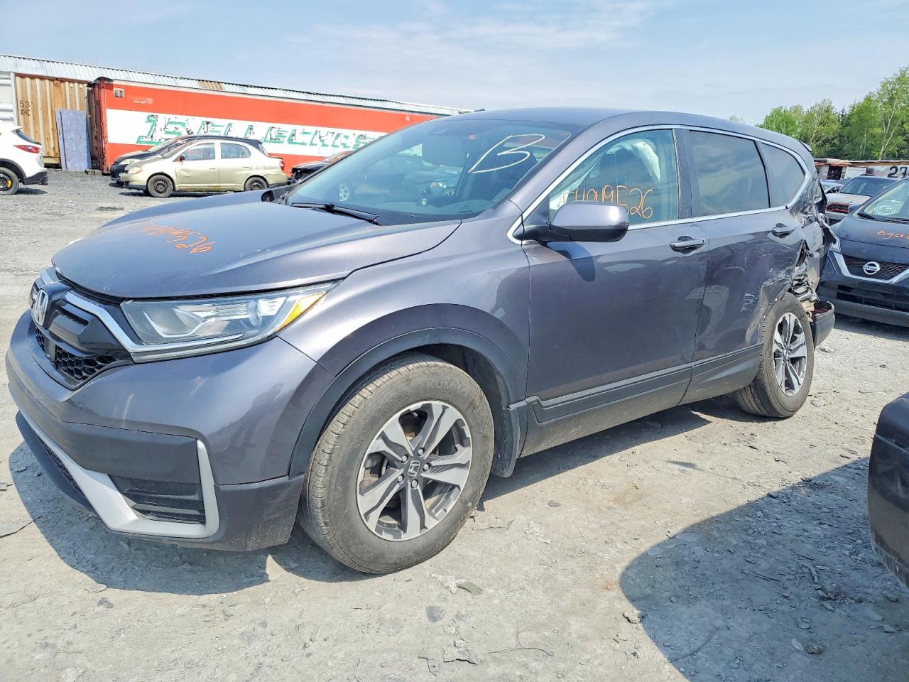 2021 Honda CR-V LX, VIN 2HKRW1H24MH001050 — Rear end
