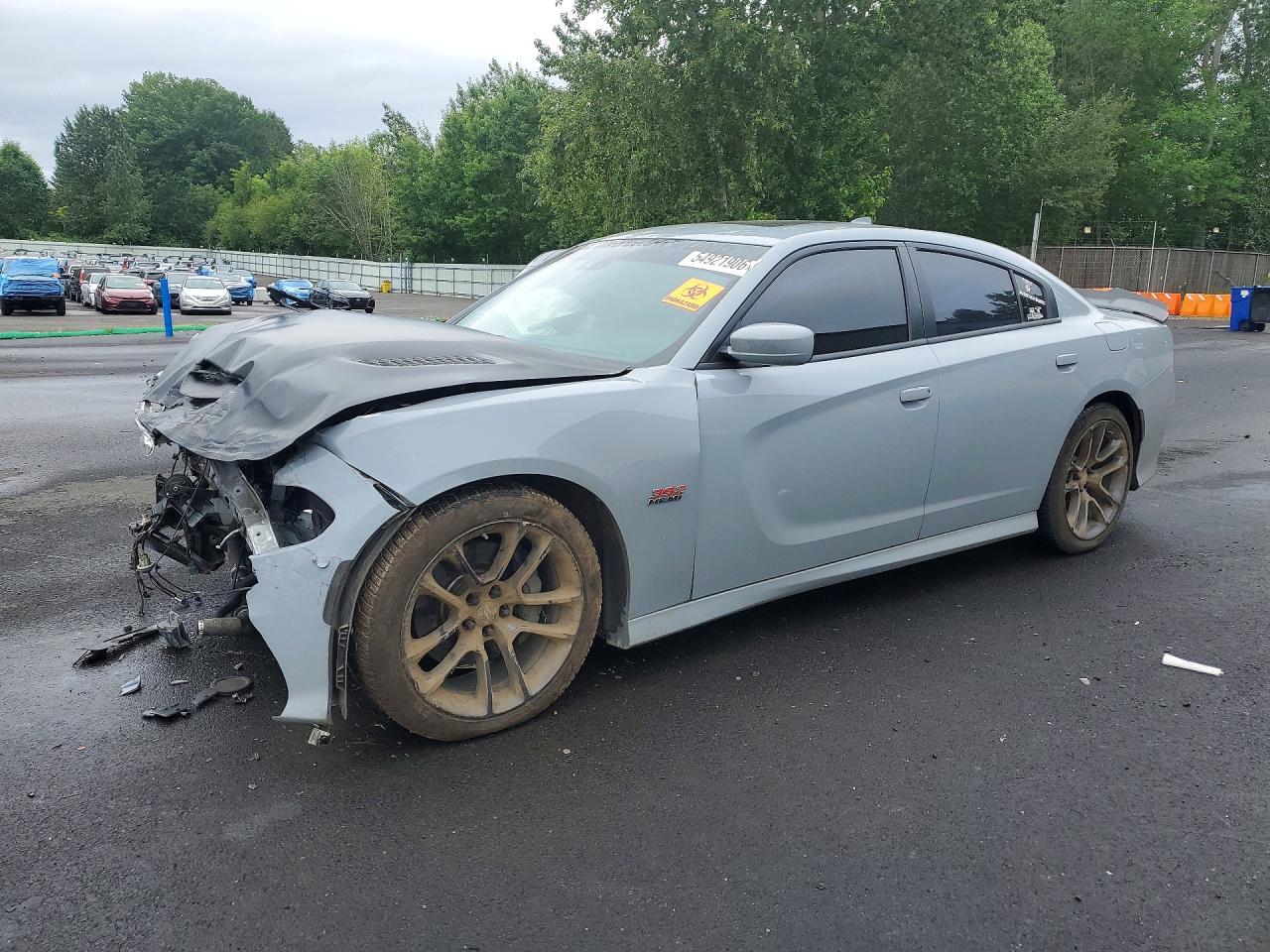2021 Dodge Charger Scat Pack, VIN 2C3CDXGJ6MH561429 — Front end