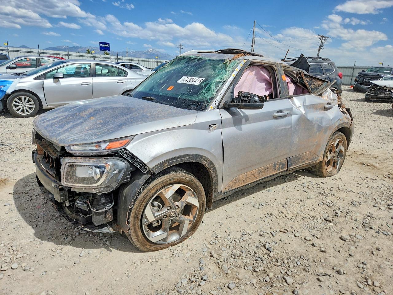 2024 Hyundai Venue SEL, VIN KMHRC8A33RU283419 — Rollover