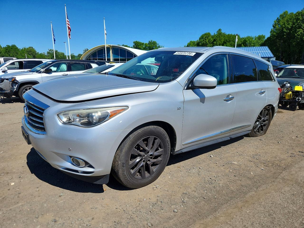 2014 Infiniti QX60, VIN 5N1AL0MM7EC532632 — Rear end