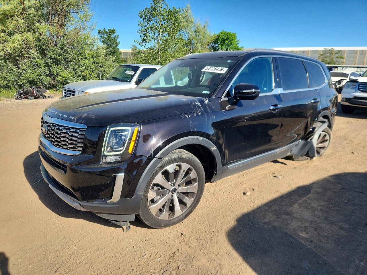 2021 Kia Telluride S, VIN 5XYP6DHC3MG186314 — Rear end