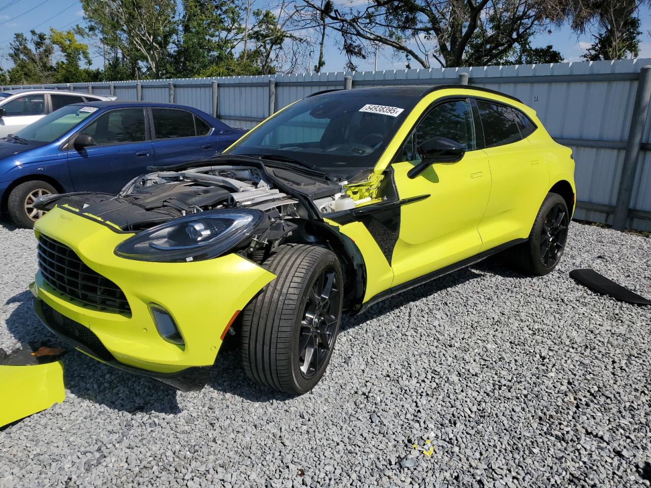 2021 Aston Martin DBX, VIN SCFVUJAWXMTV03172 — Front end