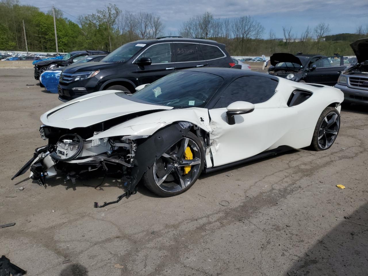 2022 Ferrari SF90, VIN ZFF95NLA7N0278526 — Front end