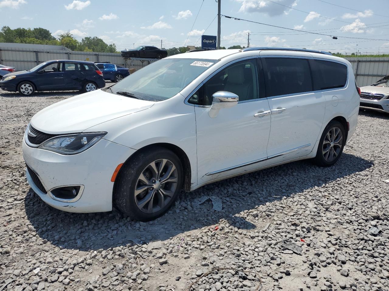 2017 Chrysler Pacifica Limited, VIN 2C4RC1GGXHR736162 — Engine fire