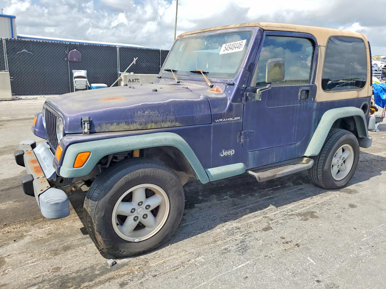 1999 Jeep Wrangler SE, VIN 1J4FY29P8XP438372 — Partial repair