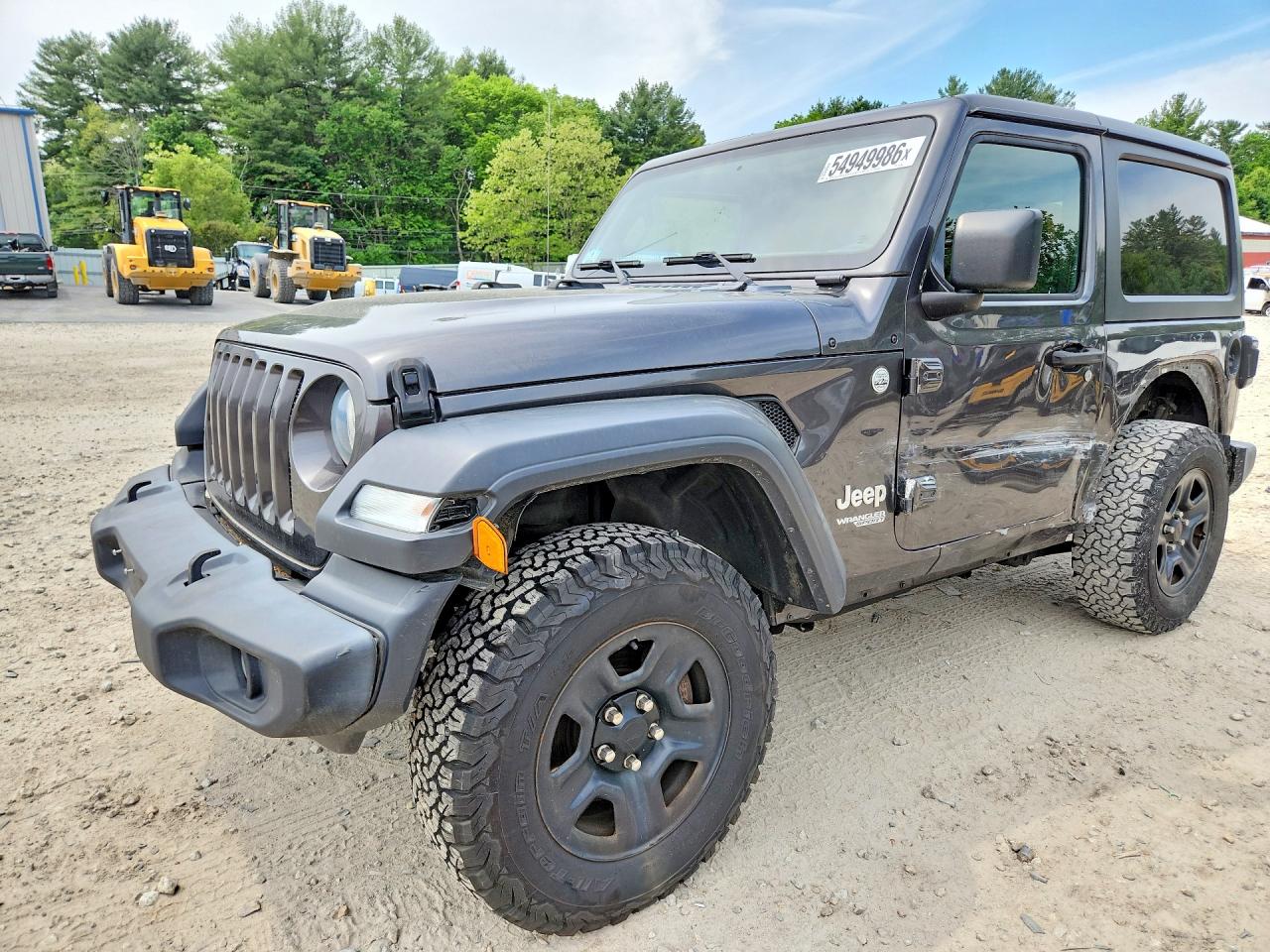 2019 Jeep Wrangler Sport S, VIN 1C4GJXAG3KW557498 — Side