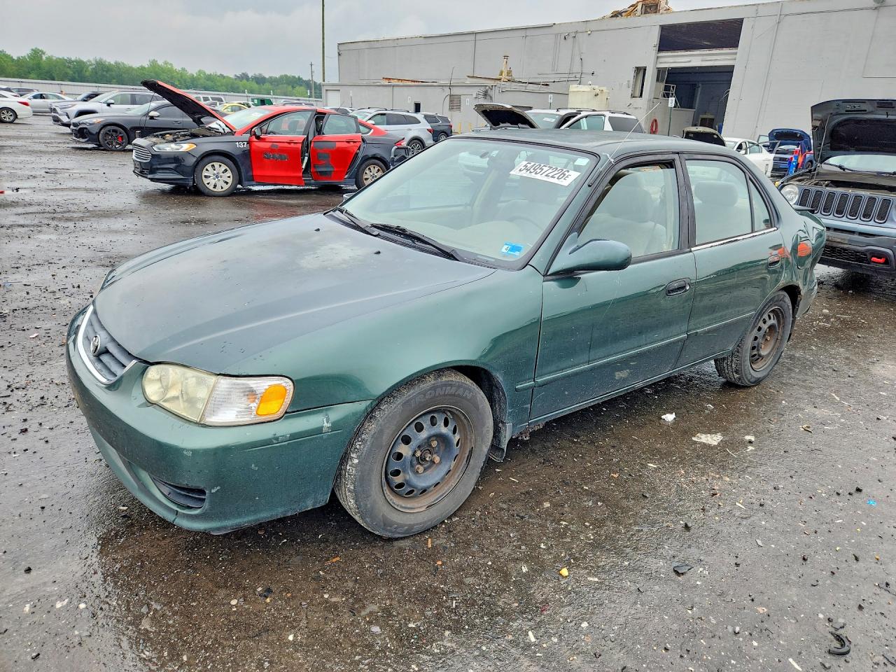 2001 Toyota Corolla CE, VIN 2T1BR18E61C491380 — Rear end