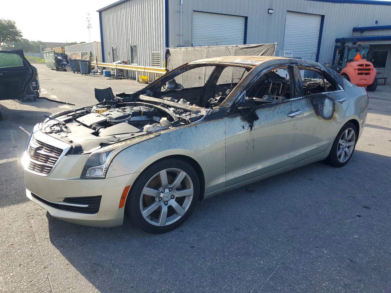 2015 Cadillac ATS Standard RWD, VIN 1G6AA5RA0F0127501 — Interior fire