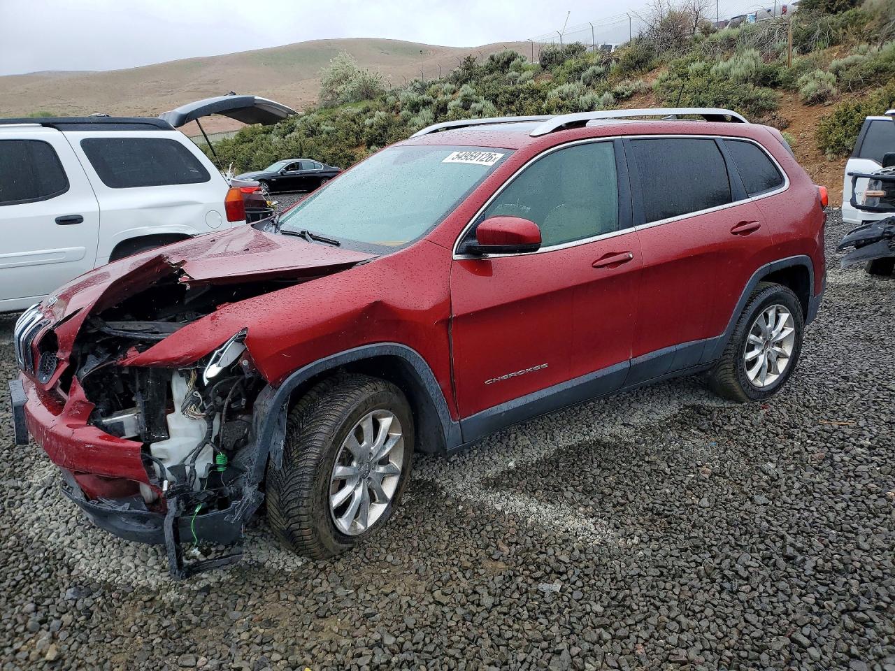 2016 Jeep Cherokee Limited, VIN 1C4PJMDS1GW259571 — Front end