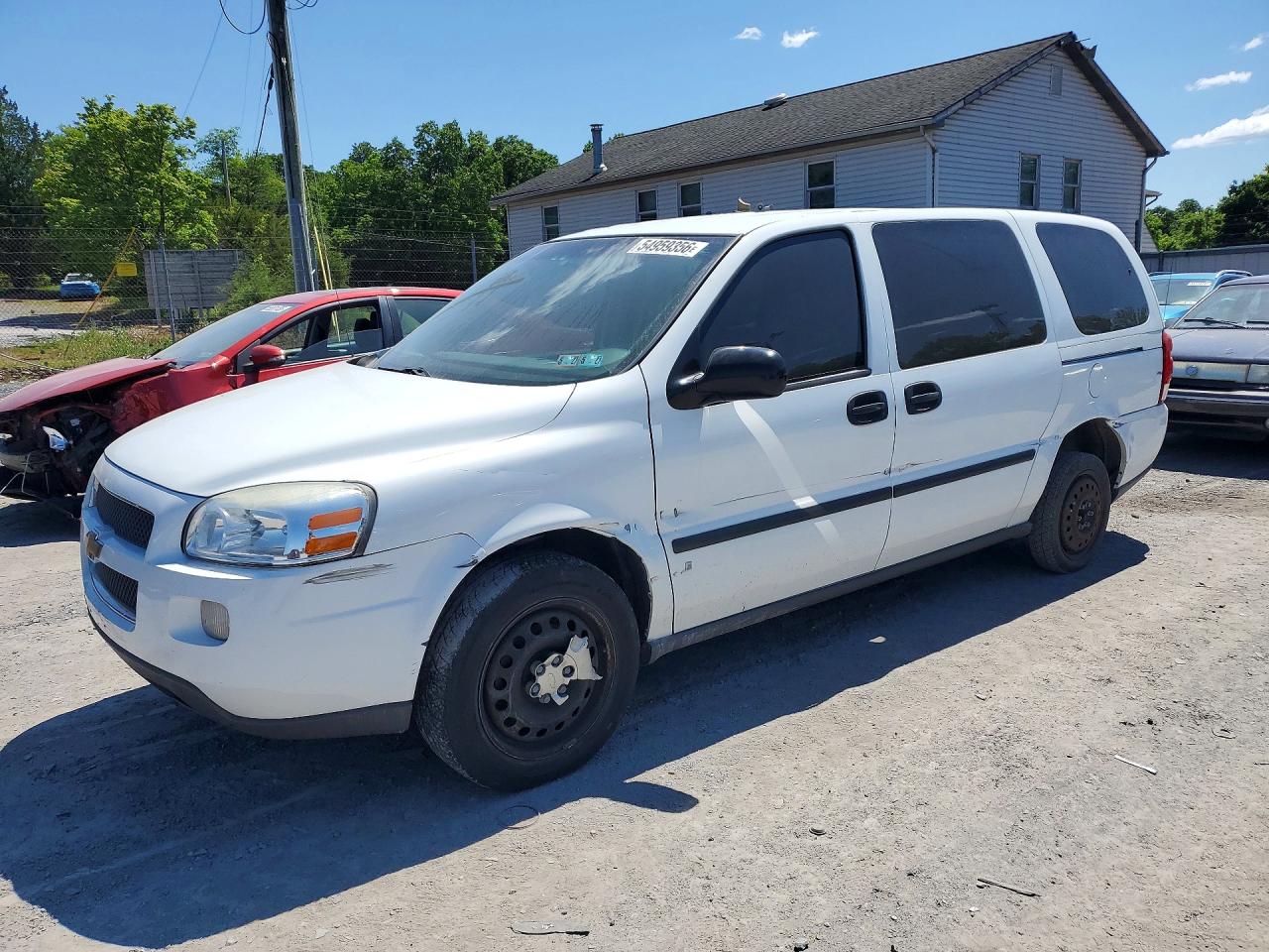 2007 Chevrolet Uplander LS Fleet, VIN 1GNDV23W57D206813 — Front end