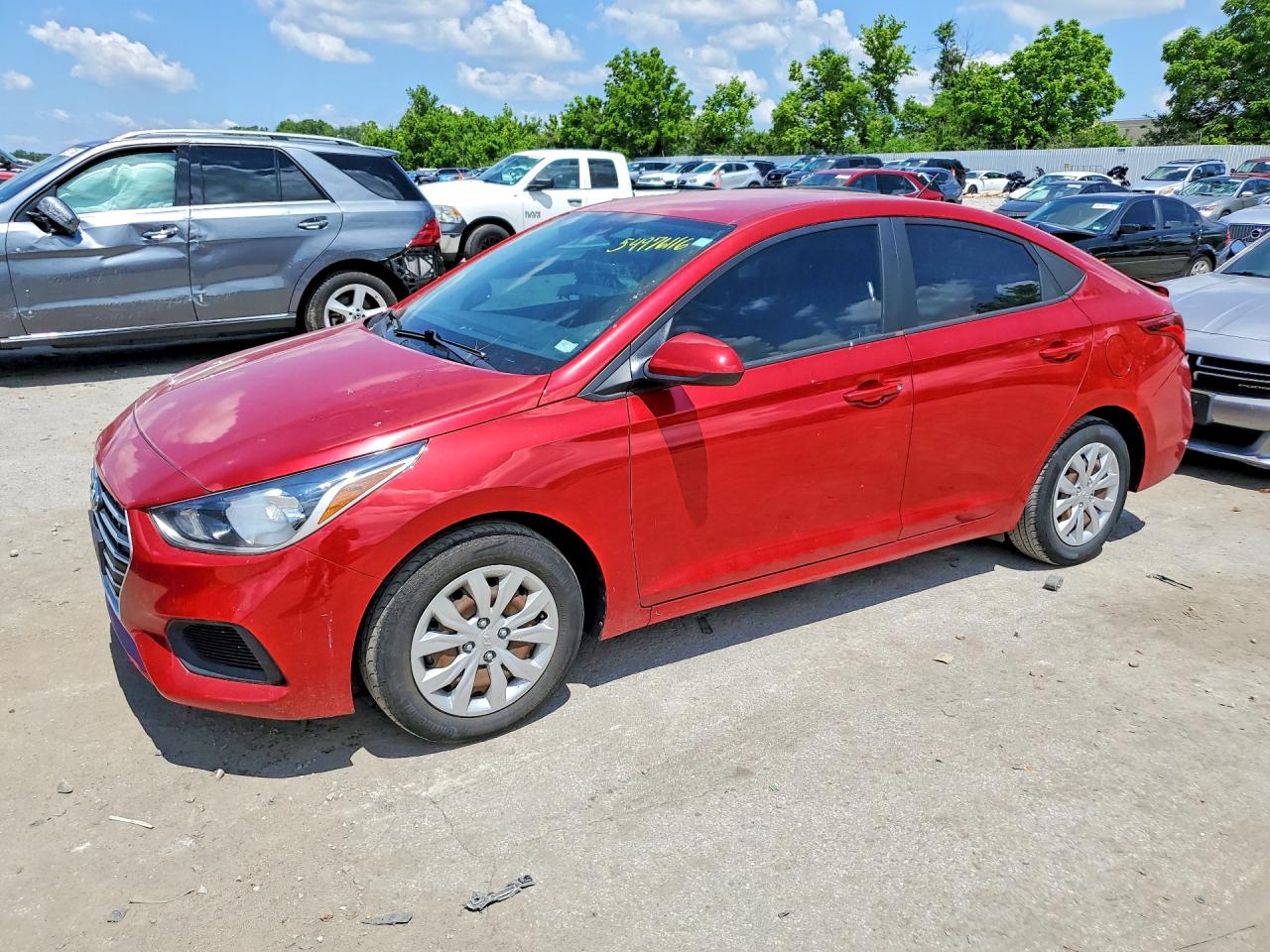 2021 Hyundai Accent SE, VIN 3KPC24A65ME136493 — Rear end