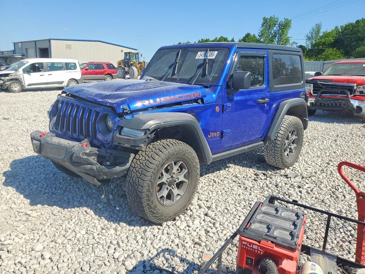 2019 Jeep Wrangler Rubicon, VIN 1C4HJXCN9KW544903 — Front end