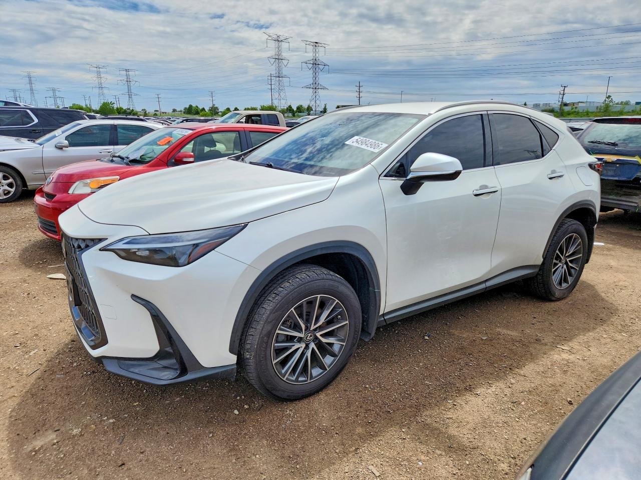 2022 Lexus NX 350h, VIN JTJAKCEZ3N5001156 — Engine fire