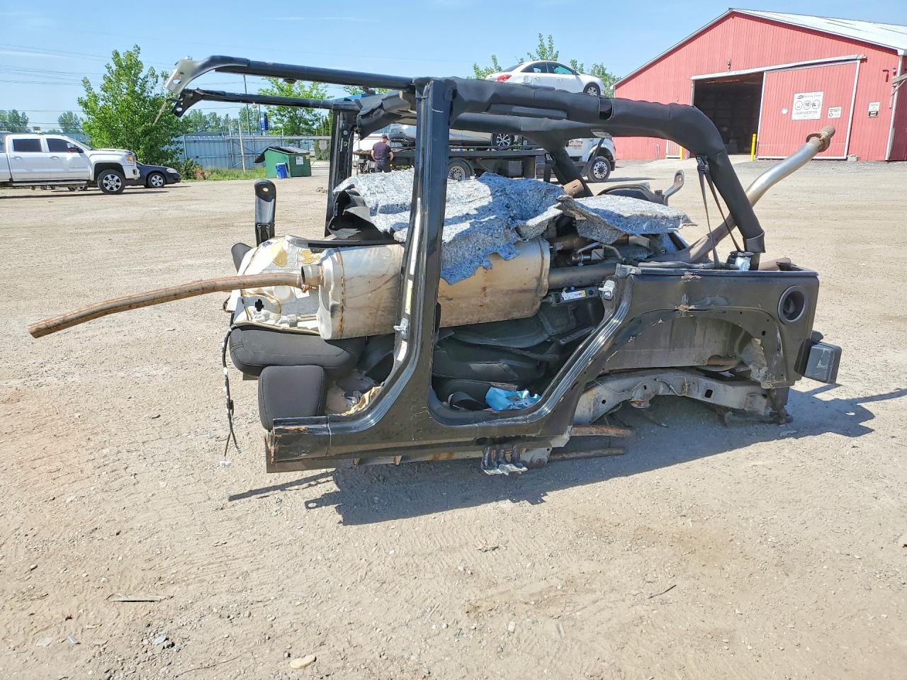 2024 Jeep Wrangler Sahara, VIN 1C4RJXP64RW185235 — Vandalism